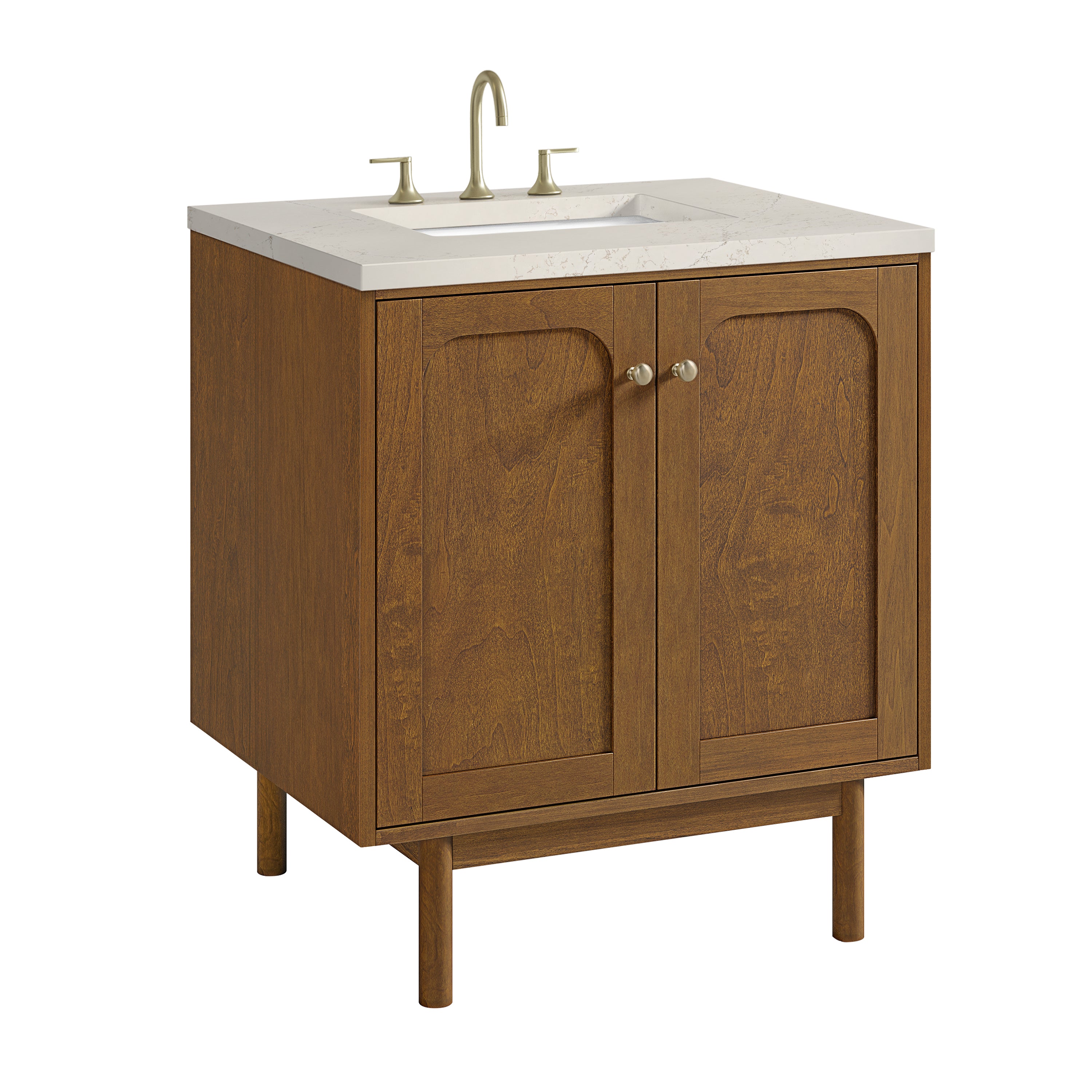 James Martin Laurent 30" Single Vanity in Honey Oak with 3cm Countertop