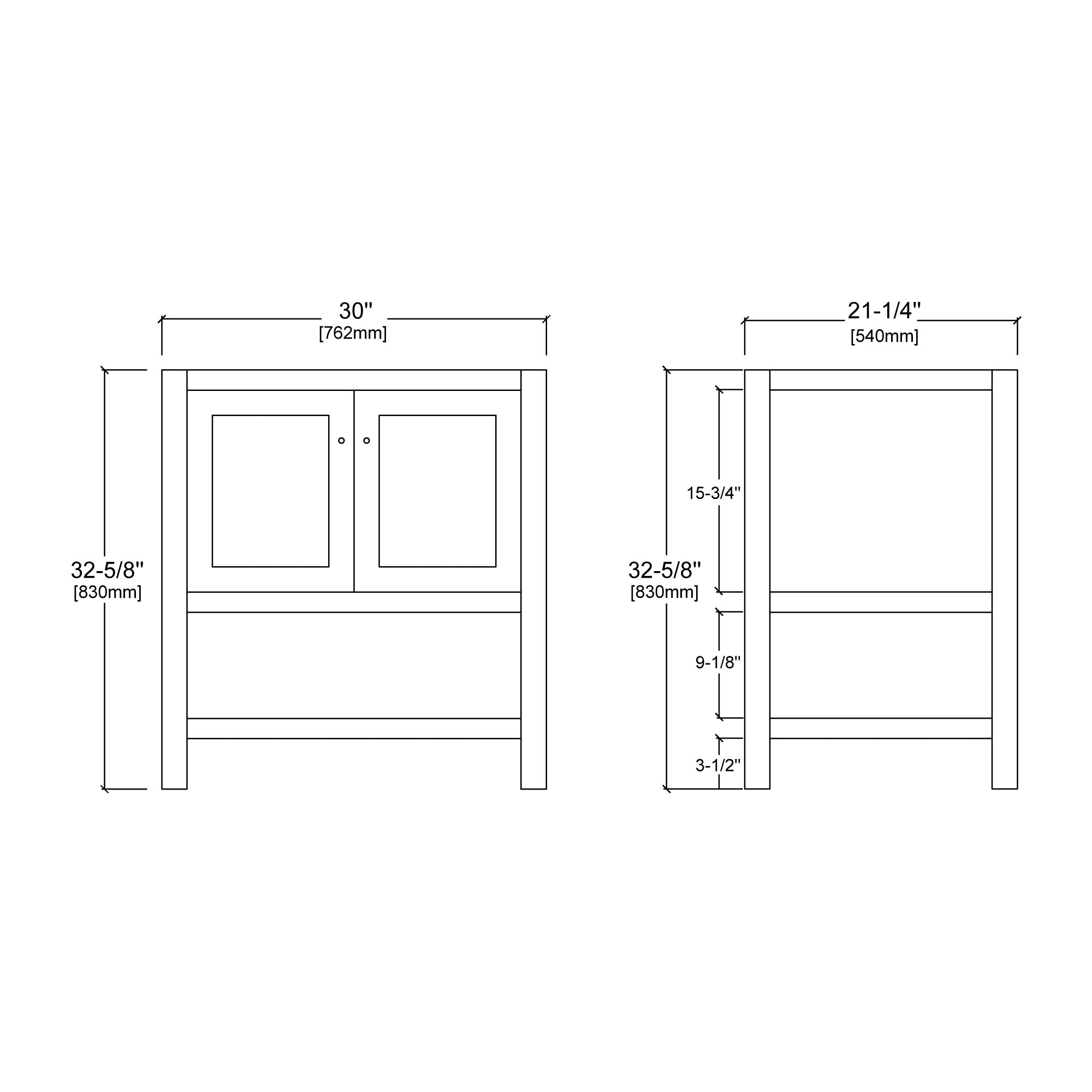 035 Series - 30 Inch Vanity