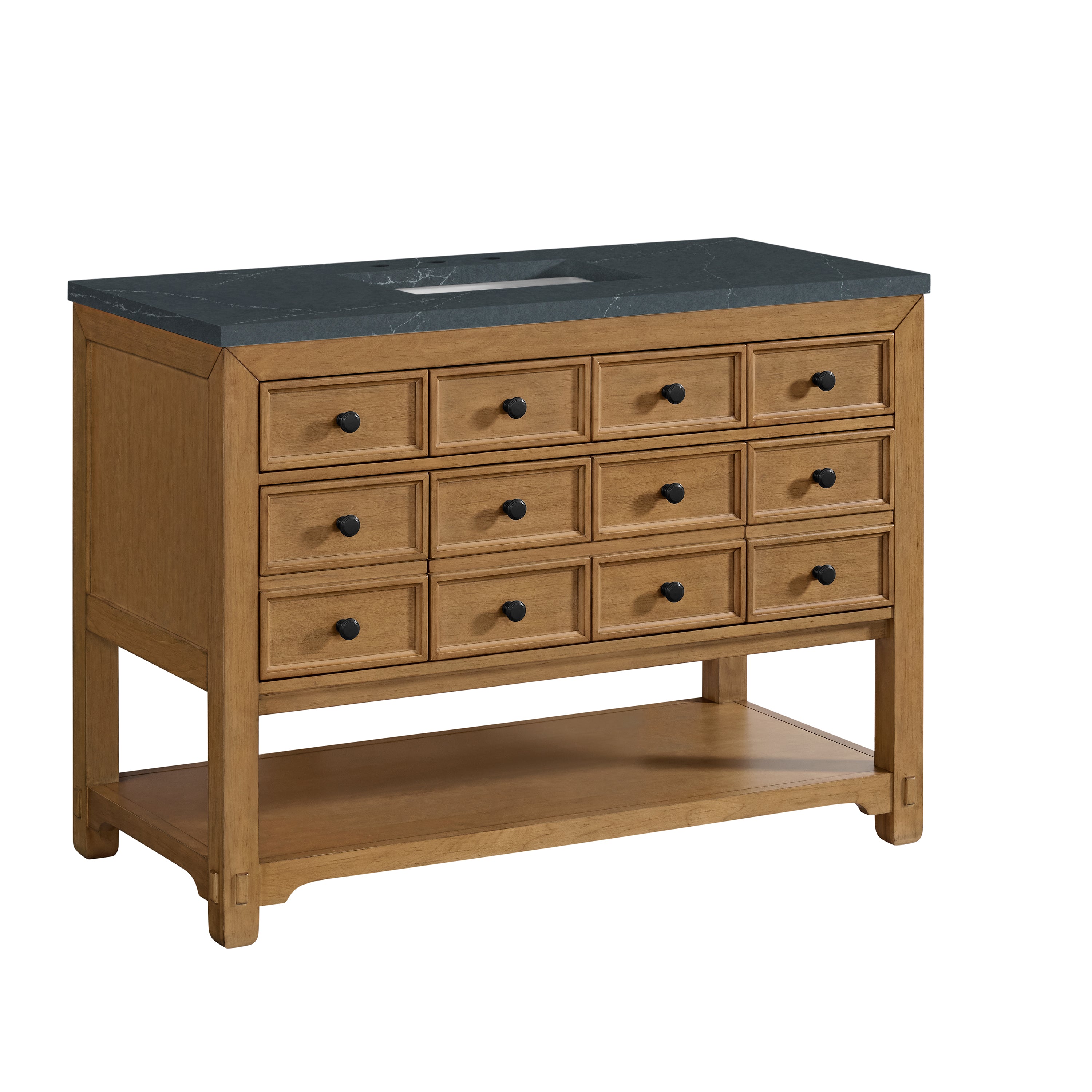 James Martin Malibu 48" Single Vanity in Amber Birch with 3cm Countertop