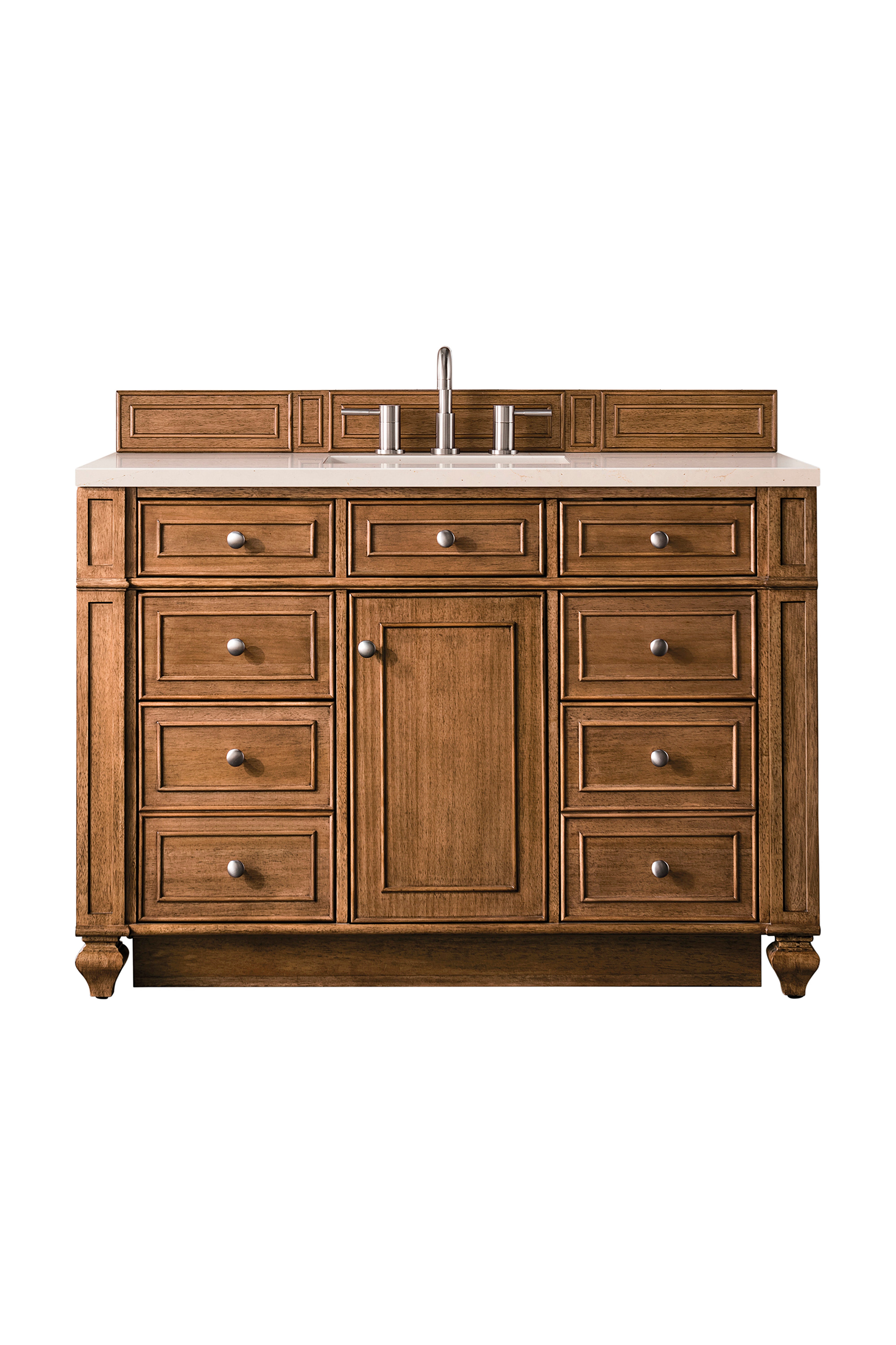 James Martin Bristol 48" Single Vanity in Saddle Brown with 3cm Countertop