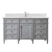 James Martin Brittany 60" Single Vanity in Urban Gray with 3cm Countertop