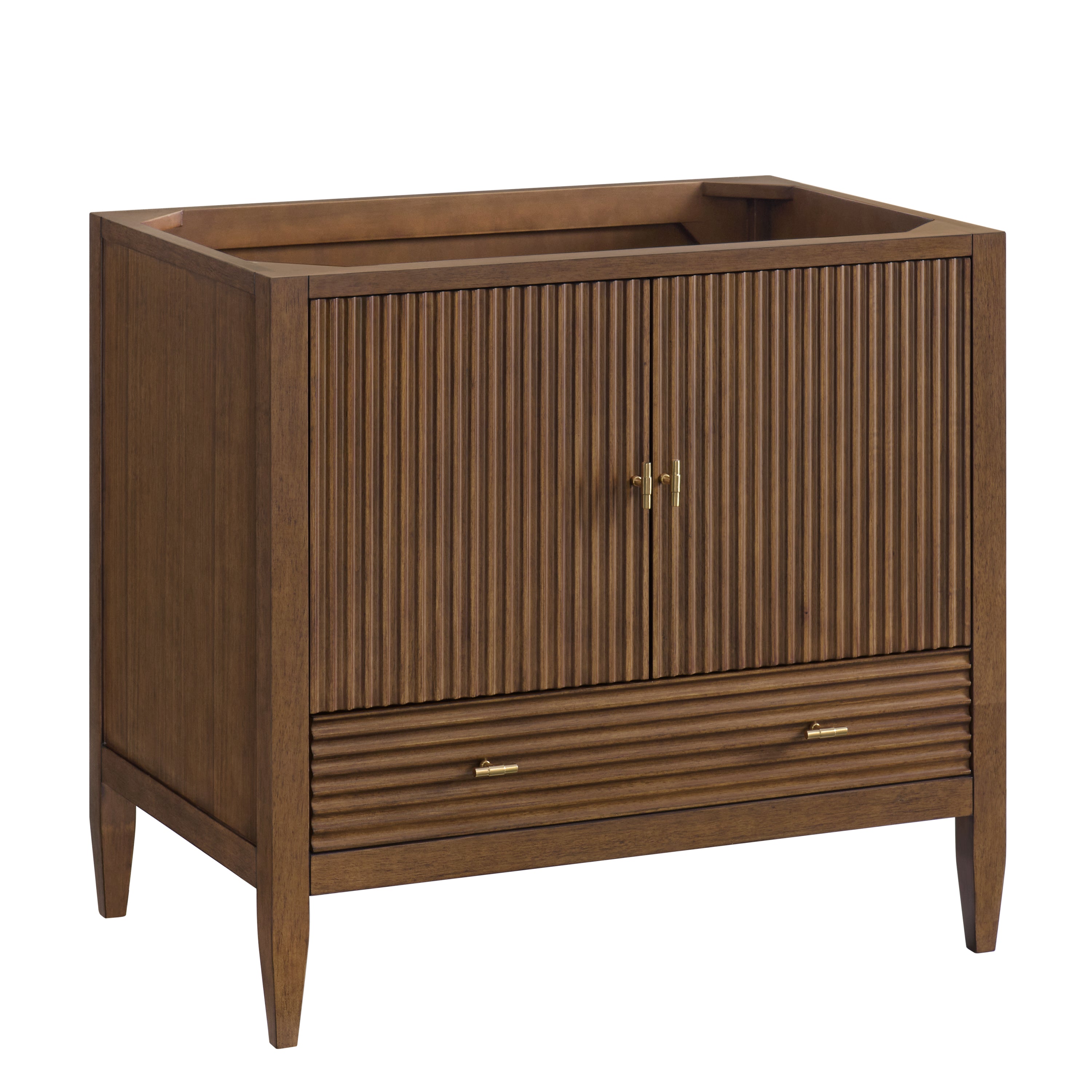 James Martin Myrrin 36" Vanity in Mid Century Walnut with 3cm Countertop