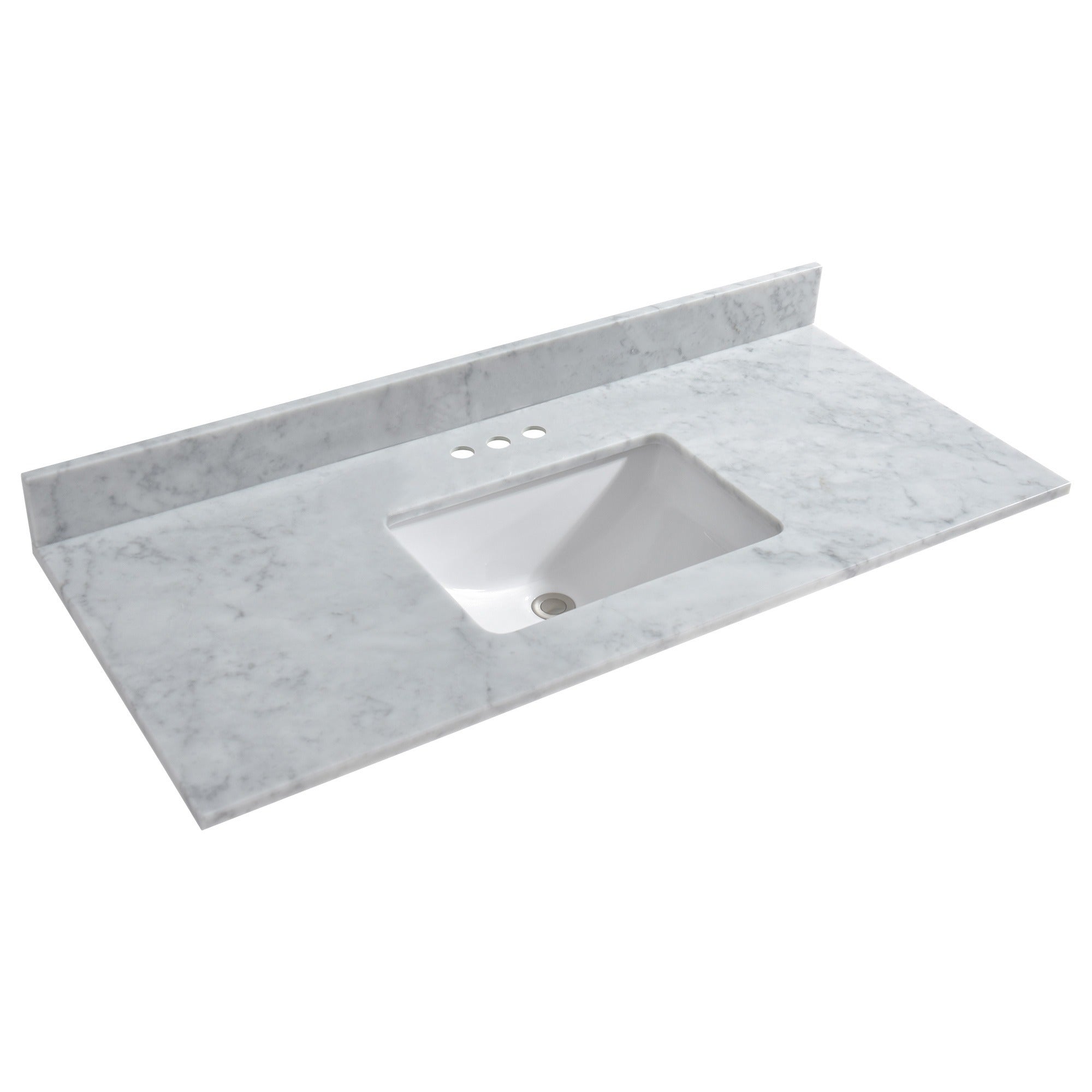 WOODBRIDGE 49"x22" Vanity Top with Single Under Mount Rectangle Bowl, CAVT4922-4