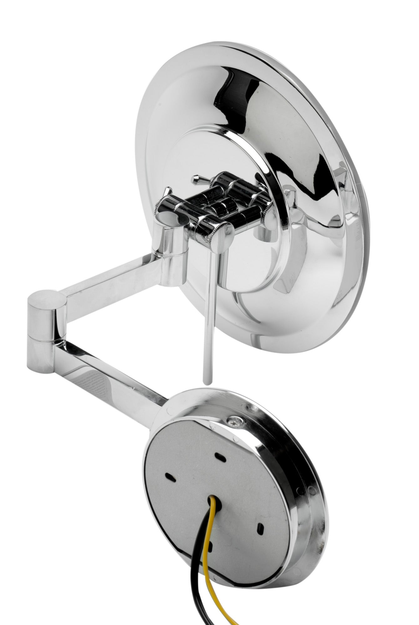 ALFI brand ABM9WLED Wall Mount Round 9" 5x Magnifying Cosmetic Mirror with Light