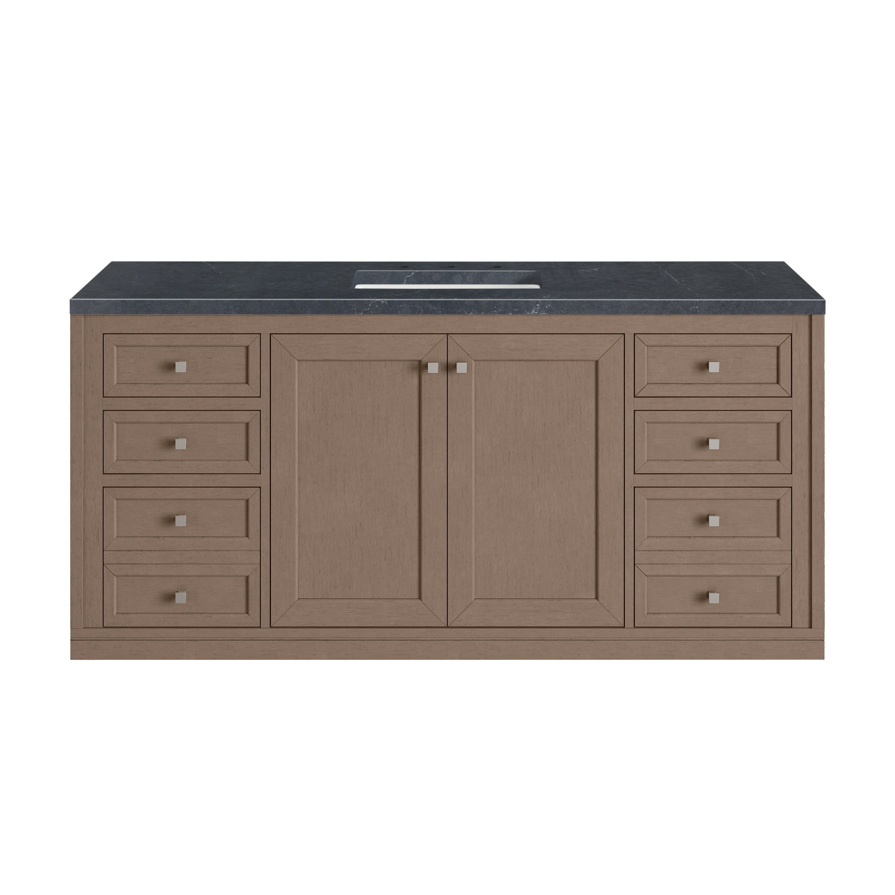 James Martin Chicago 60" Single Vanity in Walnut Whisper with 3cm Countertop