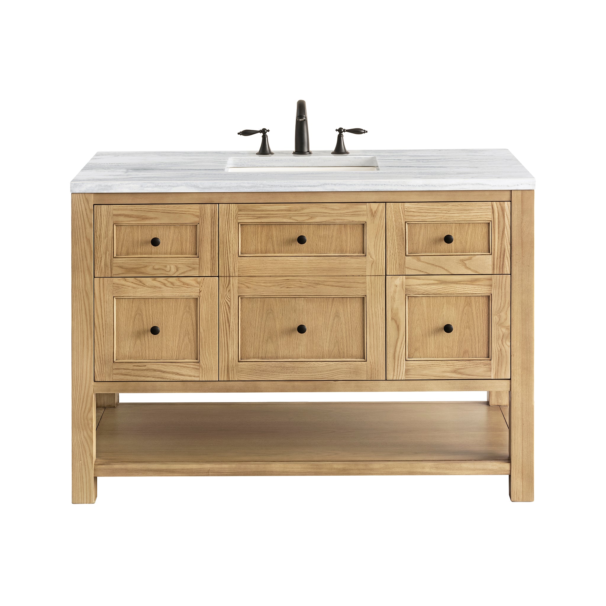James Martin Breckenridge 48" Single Vanity in Light Natural Oak with 3cm Countertop