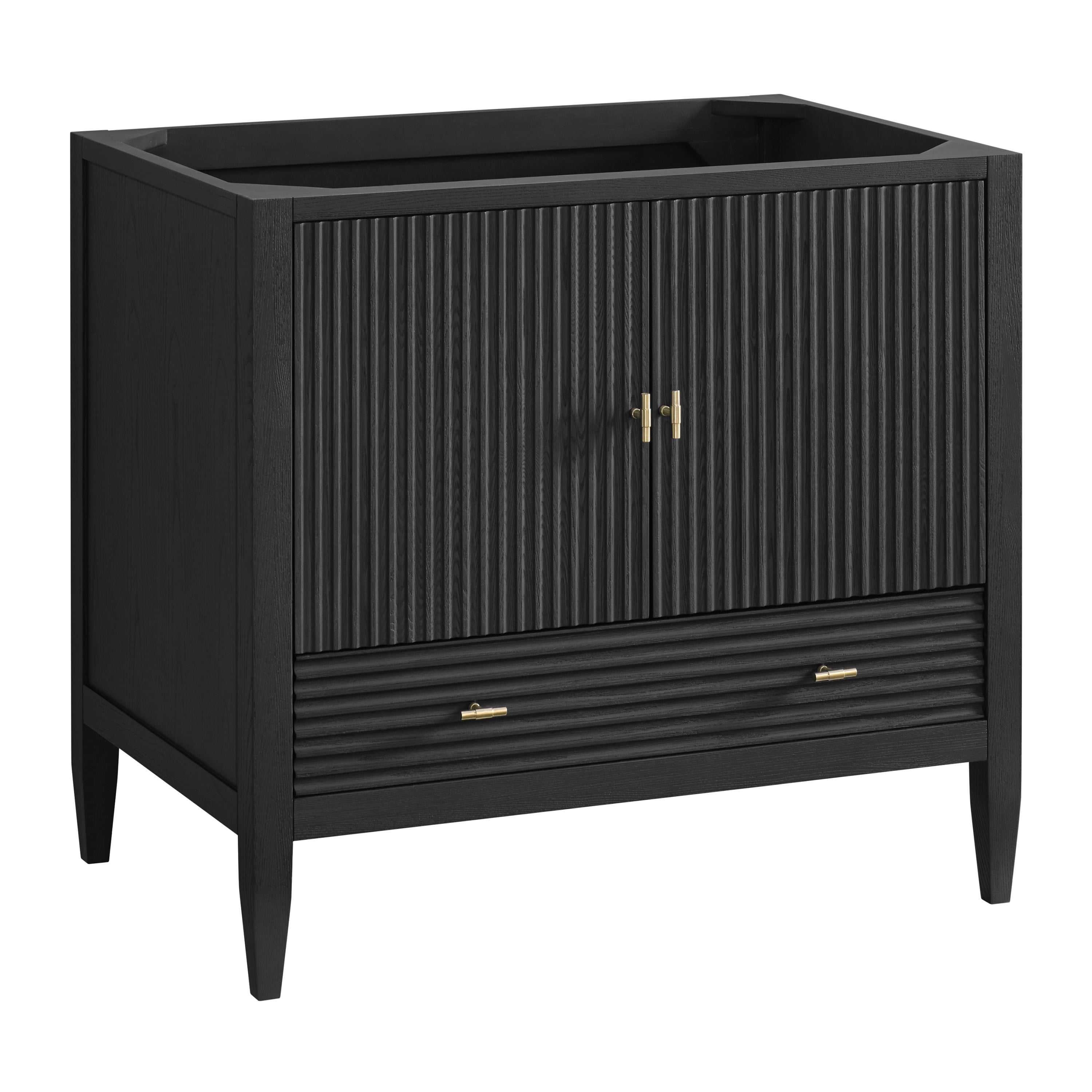 James Martin Myrrin 36" Vanity in Carbon Oak with 3cm Countertop