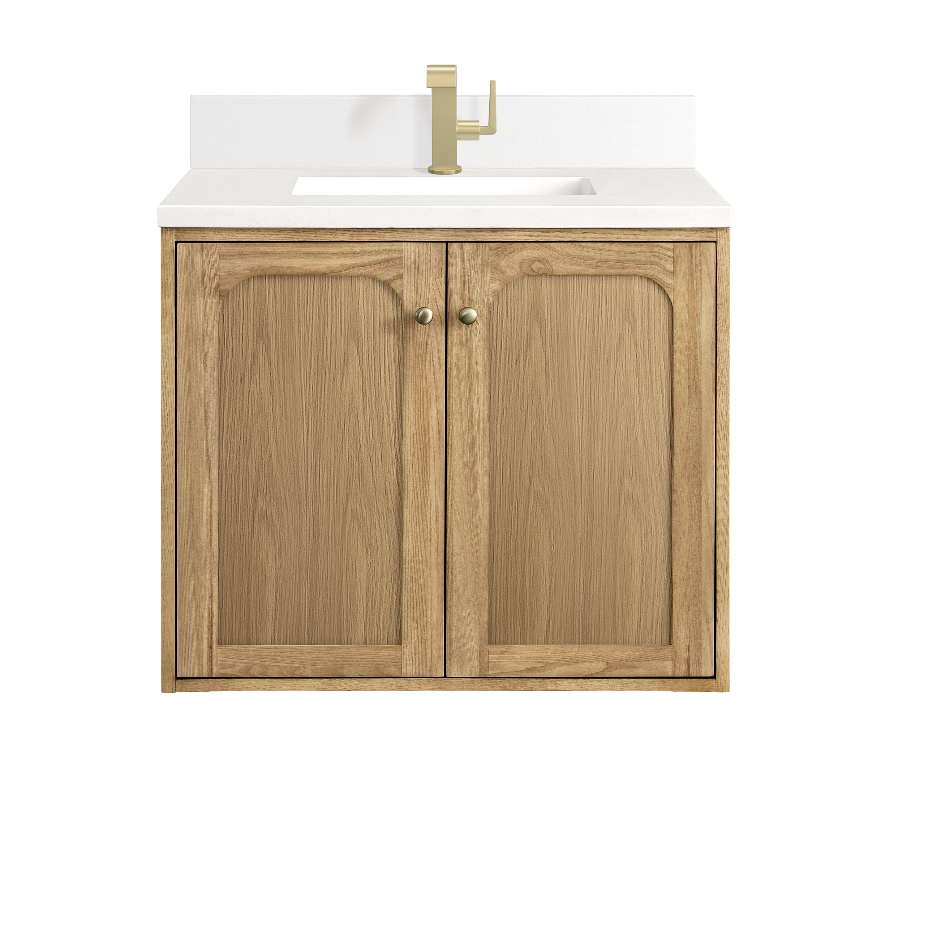 James Martin Laurent 30" Single Vanity in Light Natural Oak with 3cm Countertop