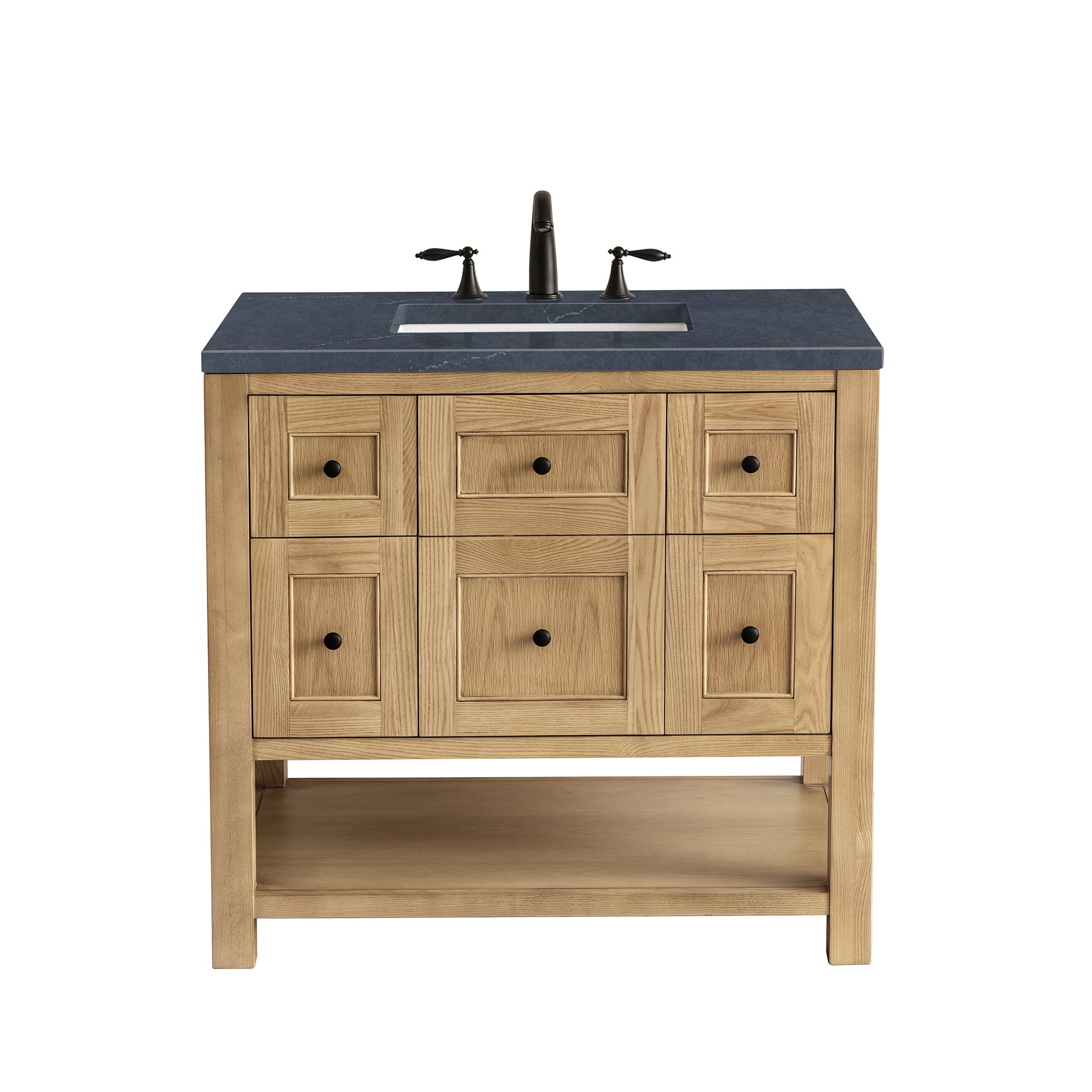 James Martin Breckenridge 36" Single Vanity in Light Natural Oak with 3cm Countertop