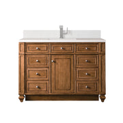 James Martin Bristol 48" Single Vanity in Saddle Brown with 3cm Countertop