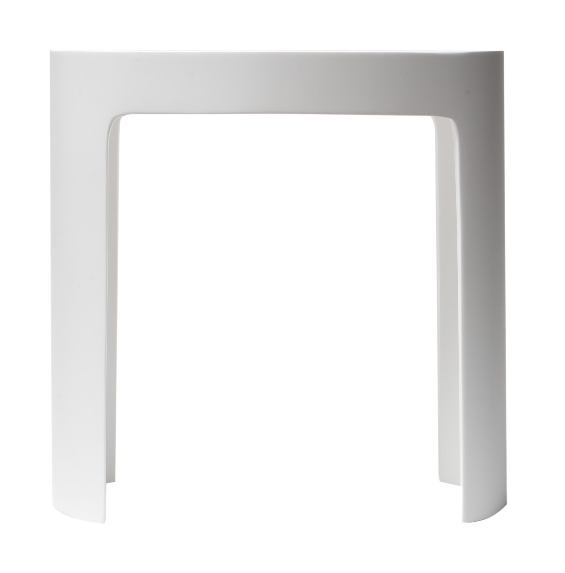 ALFI brand  ABST66 White Matte Solid Surface Resin Bathroom / Shower Stool