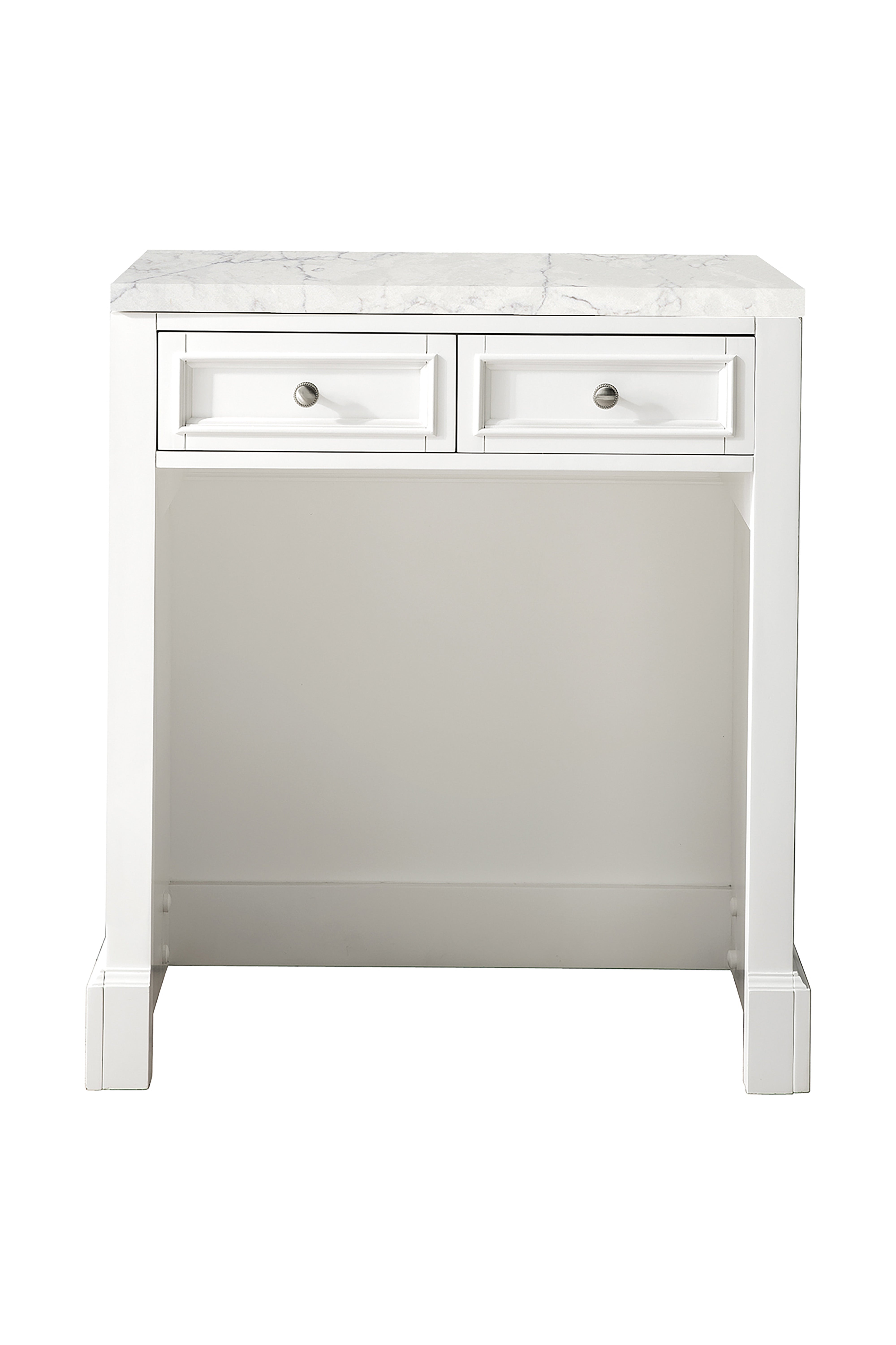 James Martin De Soto 30" Countertop Unit in Bright White with 3cm Countertop
