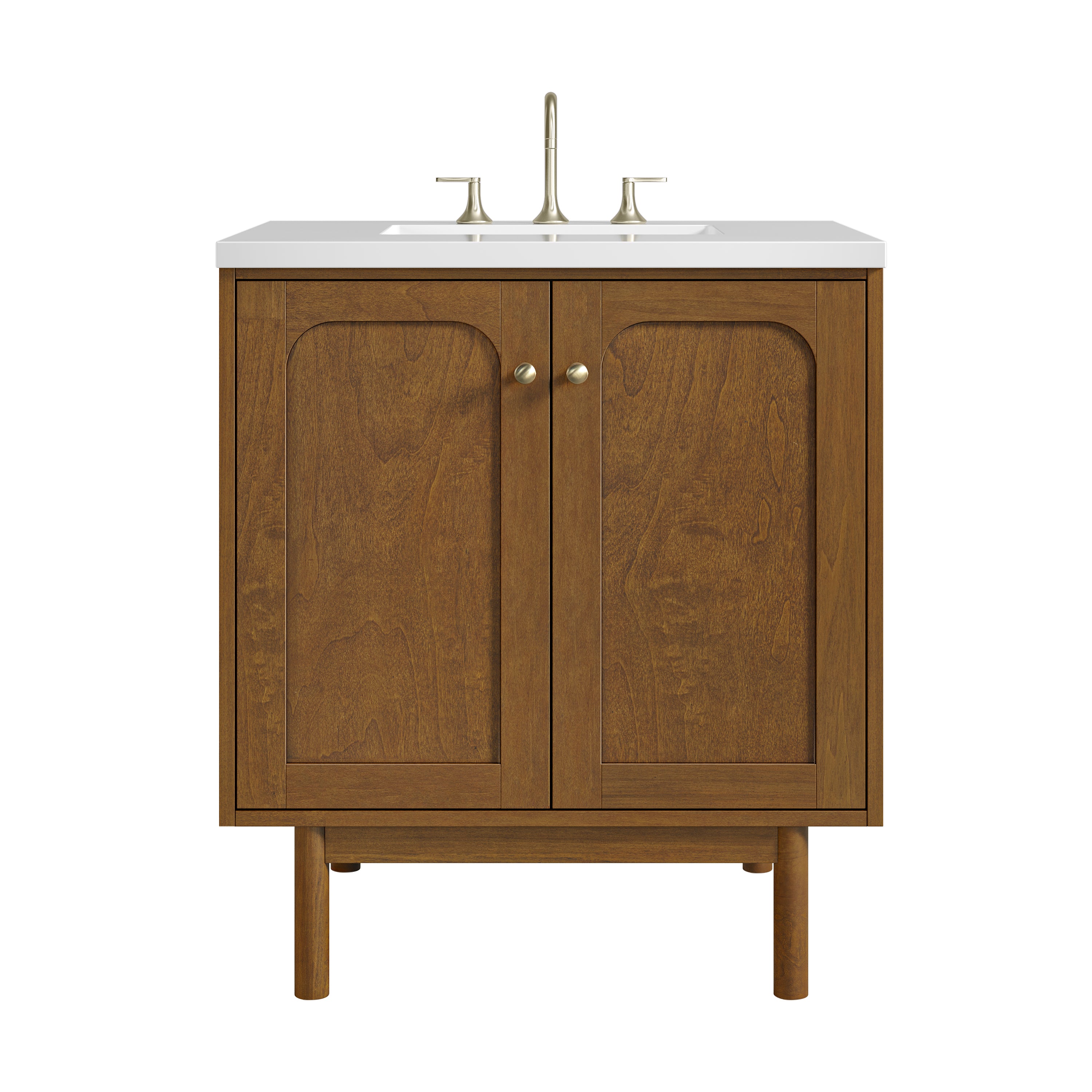James Martin Laurent 30" Single Vanity in Honey Oak with 3cm Countertop