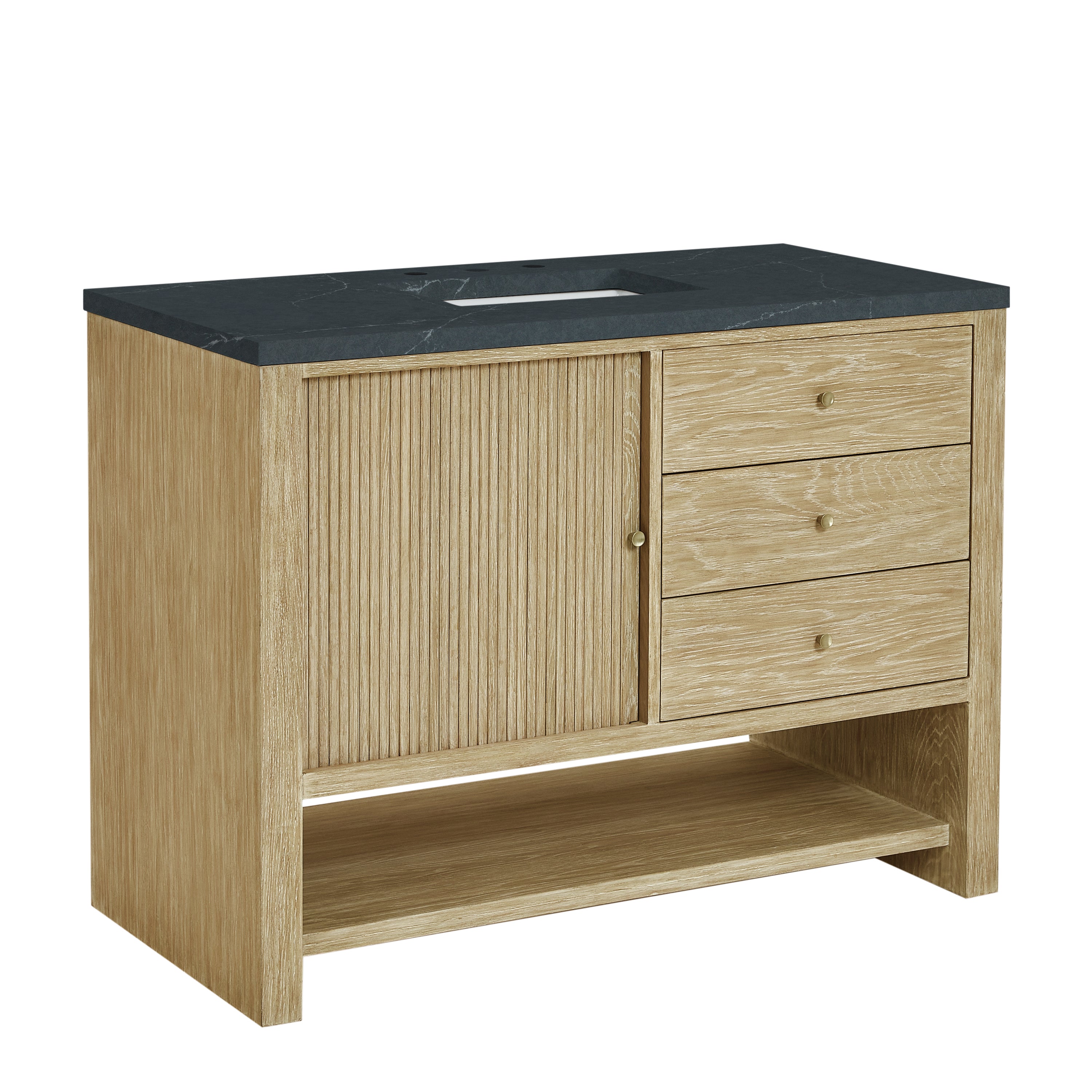James Martin Marigot 48" Single Vanity in Sunwashed Oak with 3cm Countertop