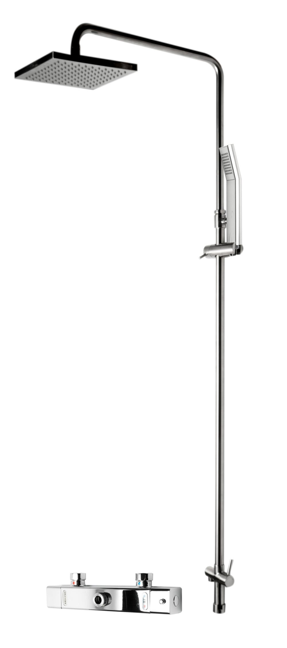 ALFI brand AB2862 Square Style Thermostatic Exposed Shower Set
