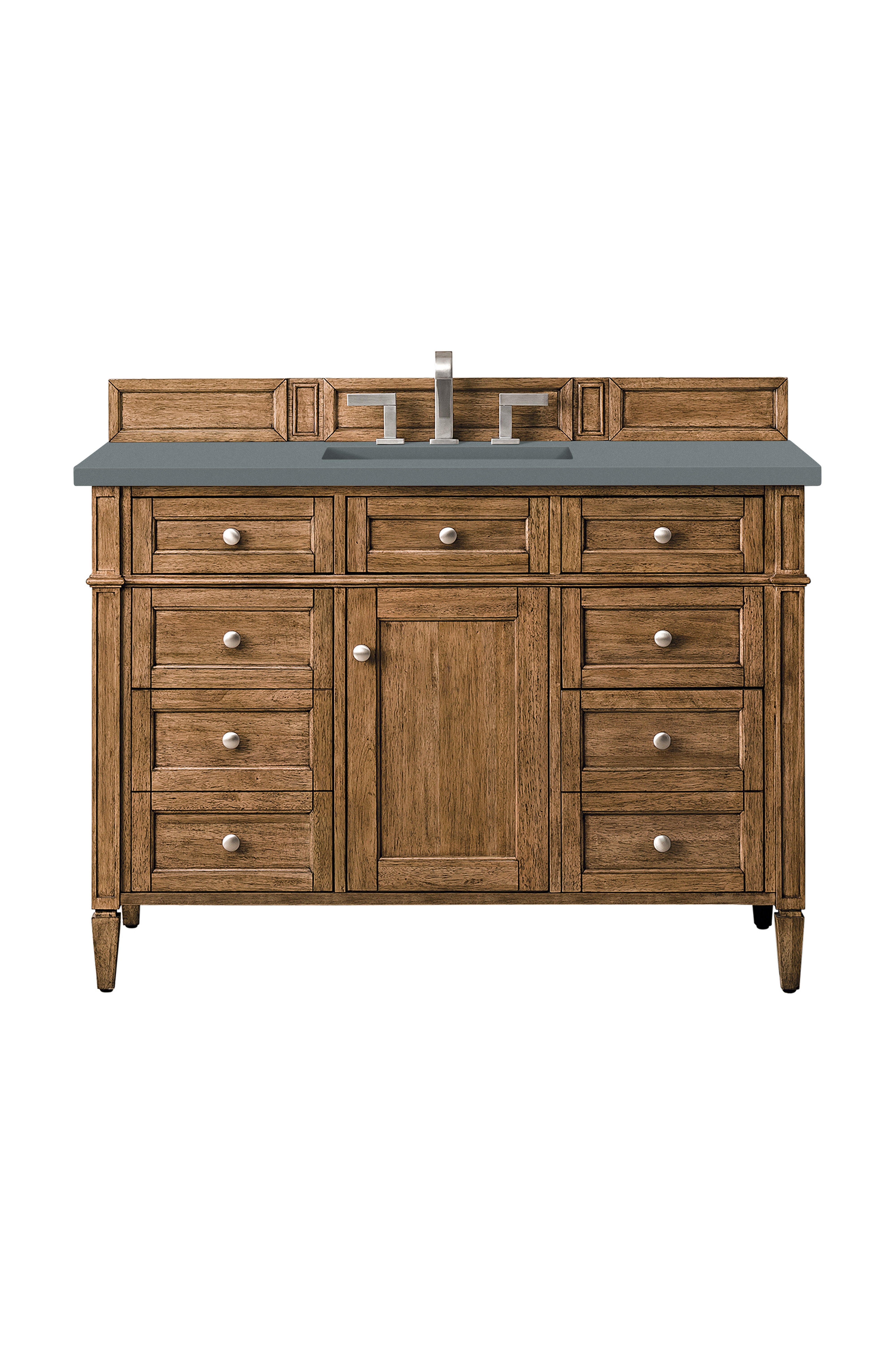 James Martin Brittany 48" Single Vanity in Saddle Brown with with 3cm Countertop