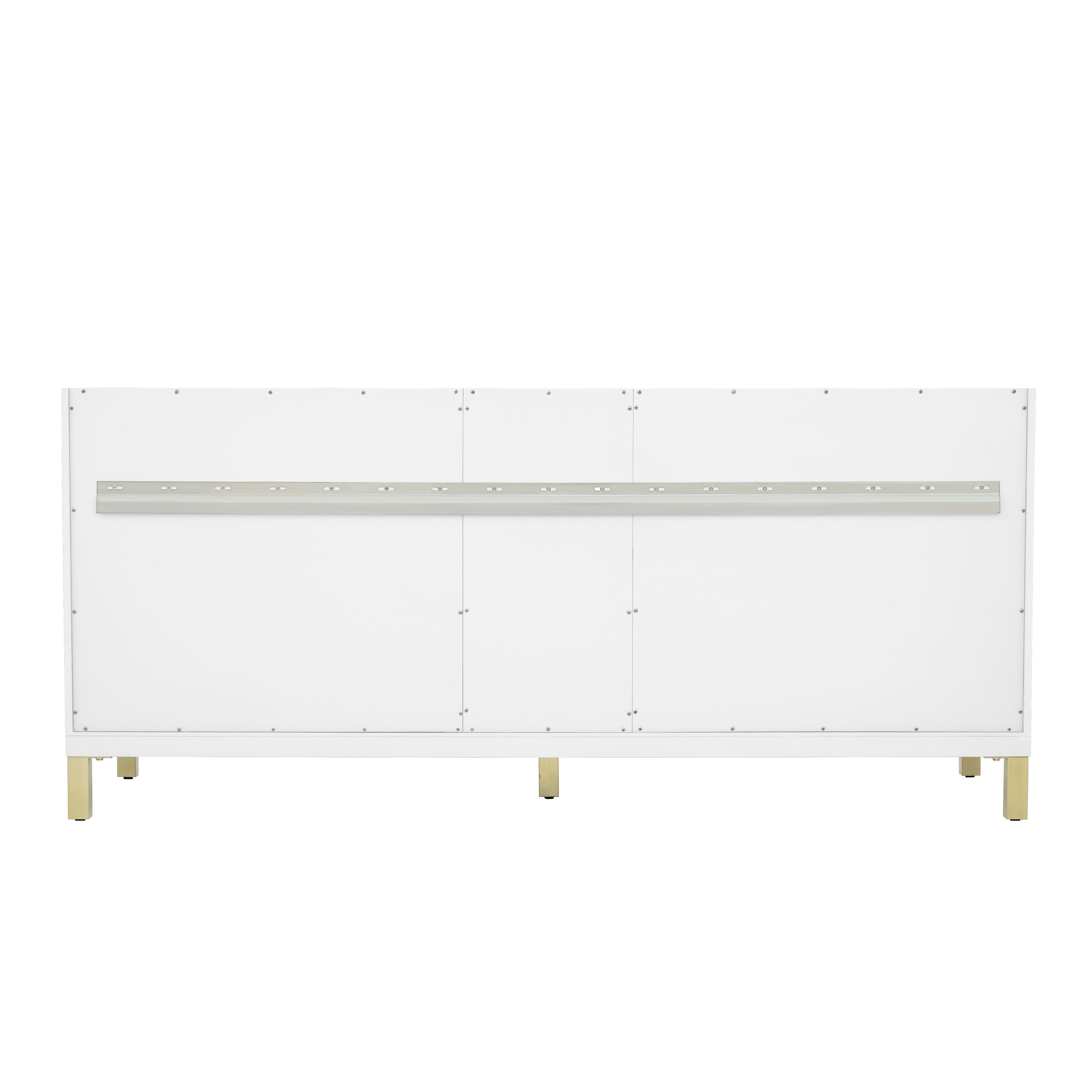 James Martin Chicago 72" Double Vanity in Glossy White with 3cm Countertop