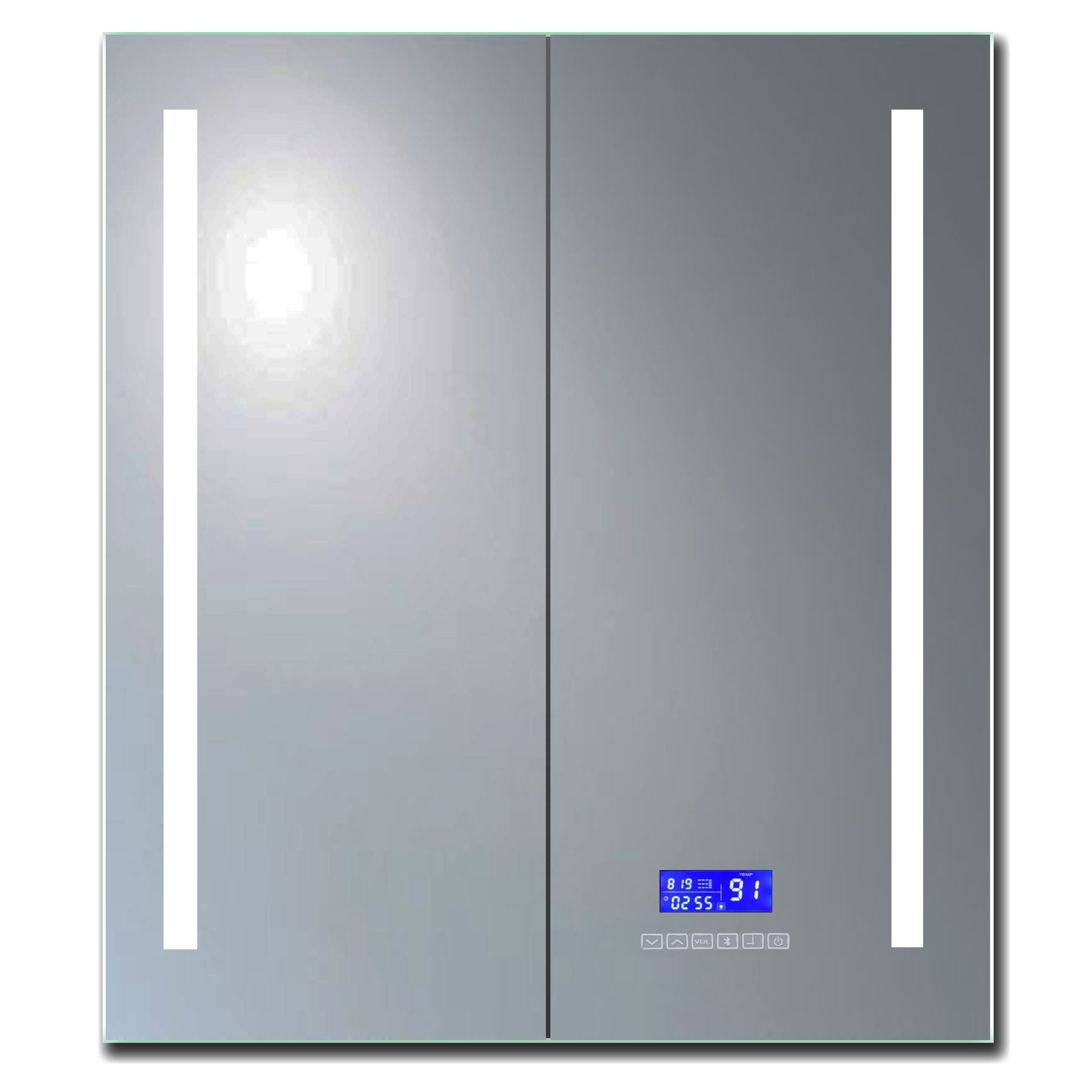 ALFI brand  ABMC2630BT 26" x 30" Double Door LED Light Bluetooth Medicine Cabinet