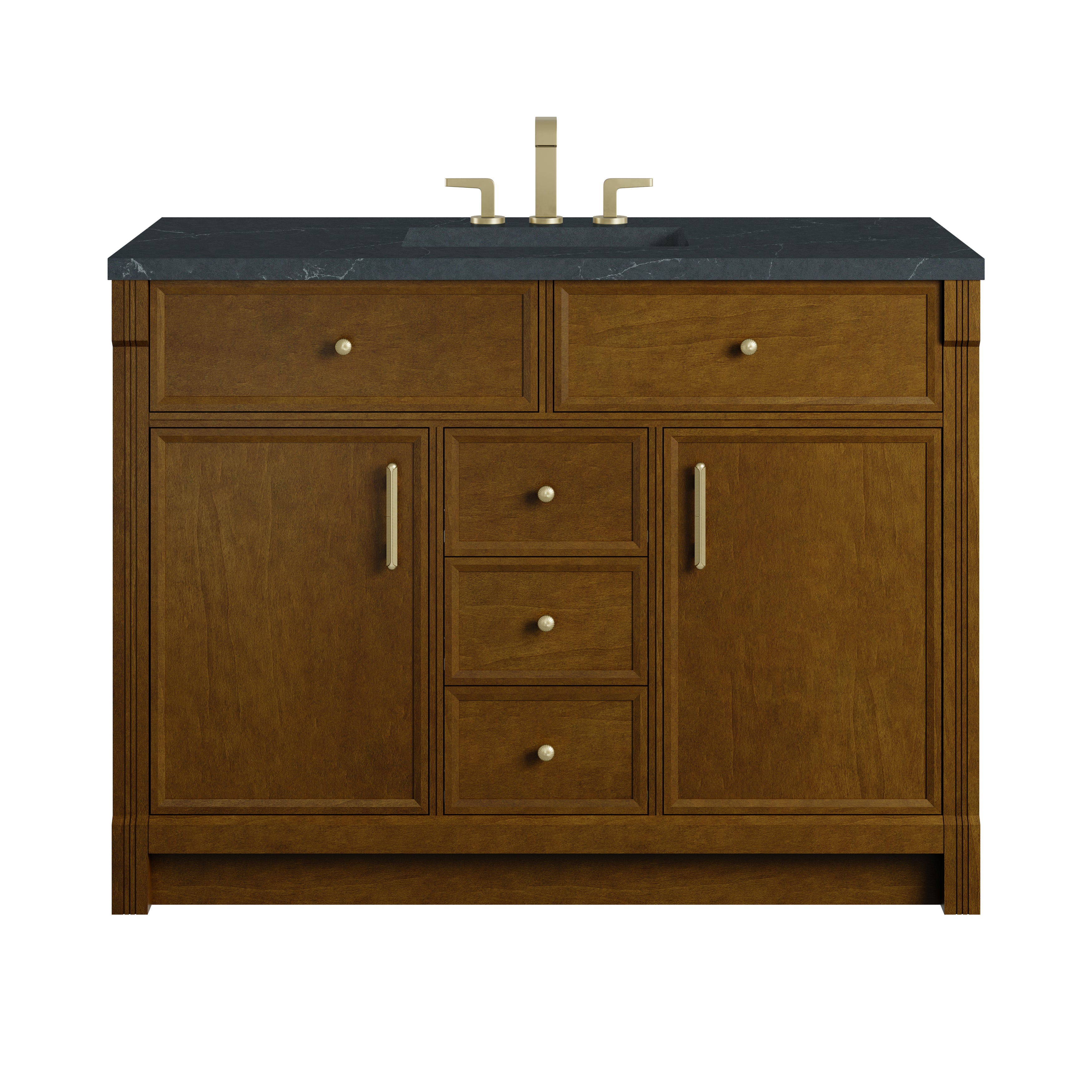 James Martin Bellshire 48" Single Vanity in Honey Oak with 3cm Countertop