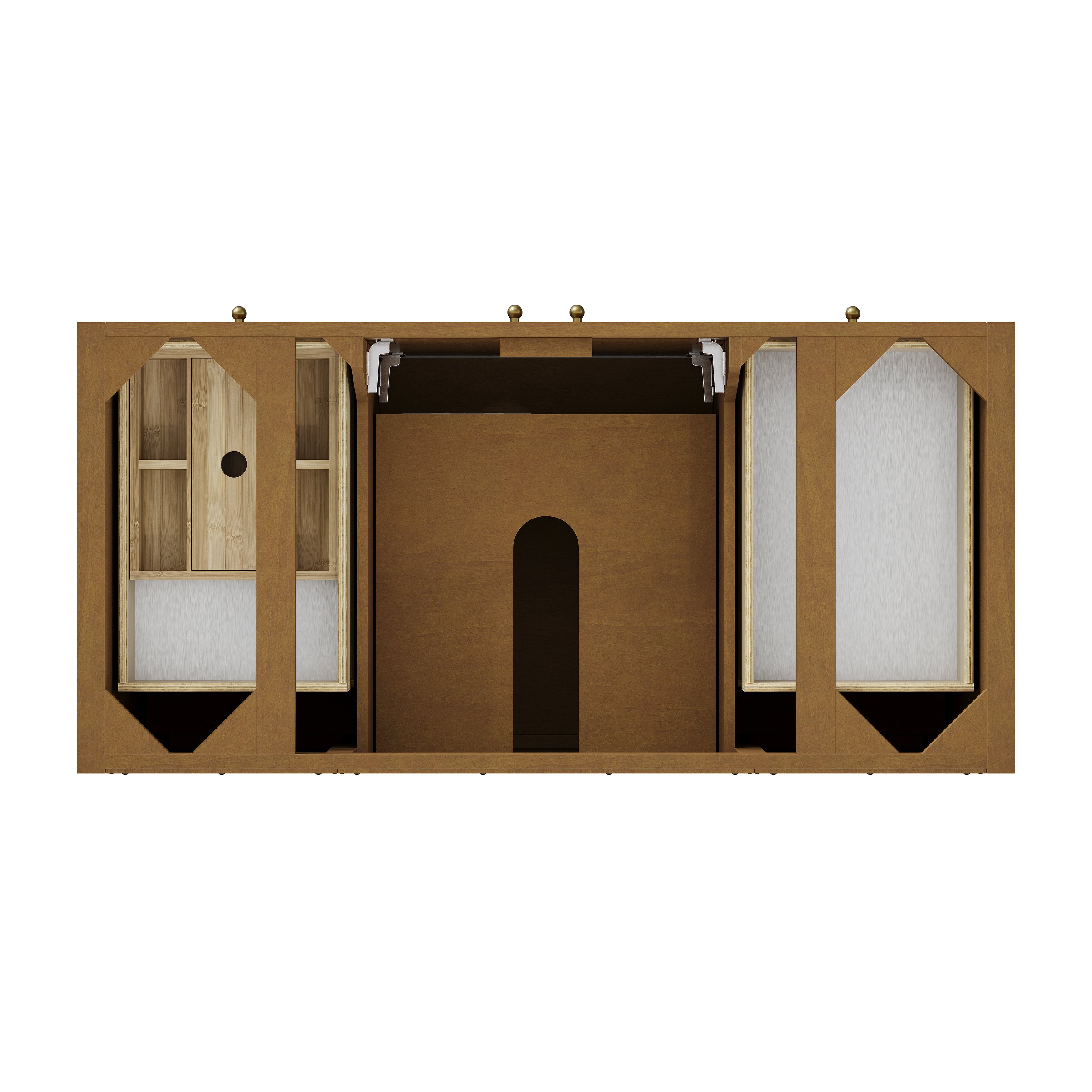 James Martin Hudson 48" Single Vanity in Honey Oak with 3cm Countertop