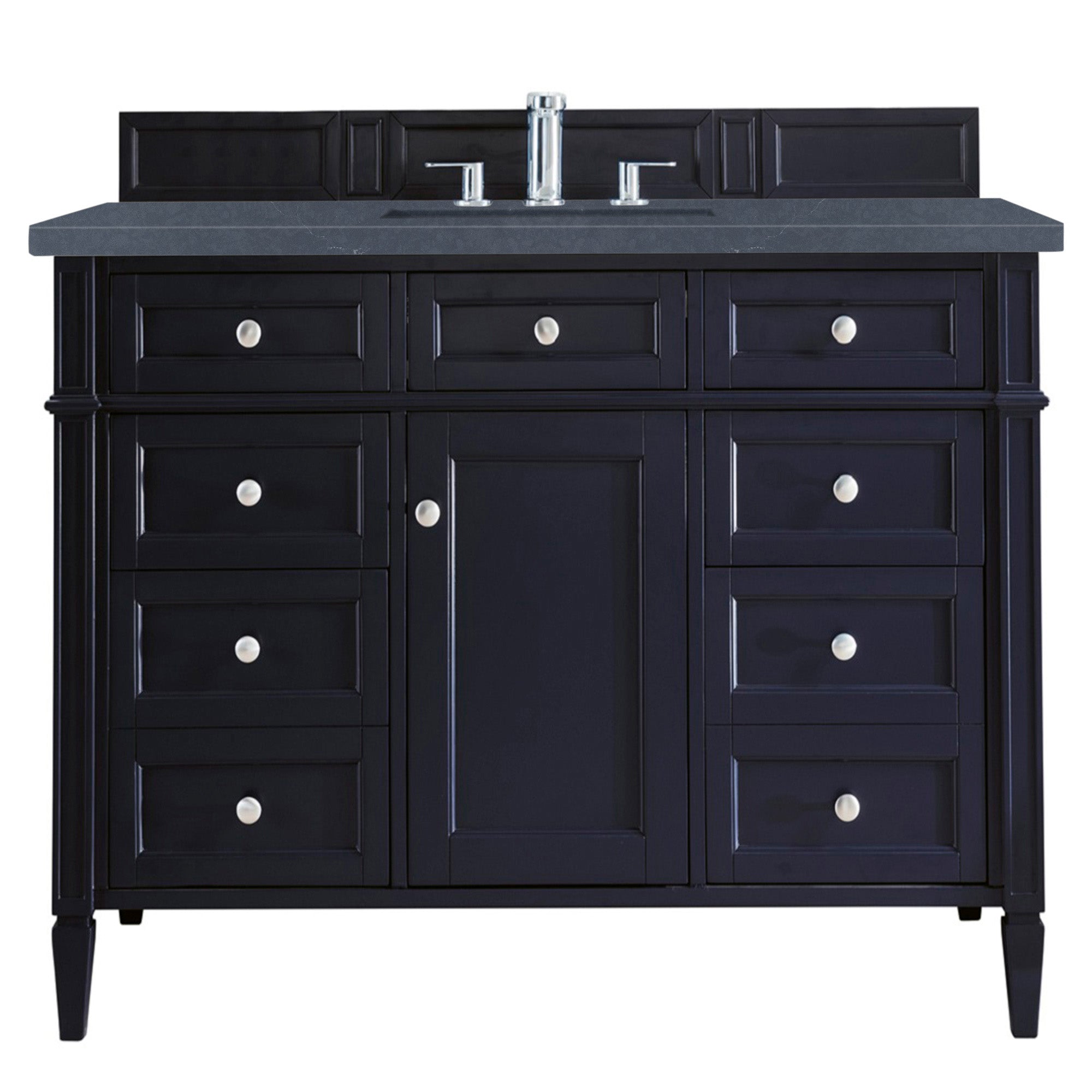 James Martin Brittany 48" Single Vanity in Victory Bleu with 3cm Countertop