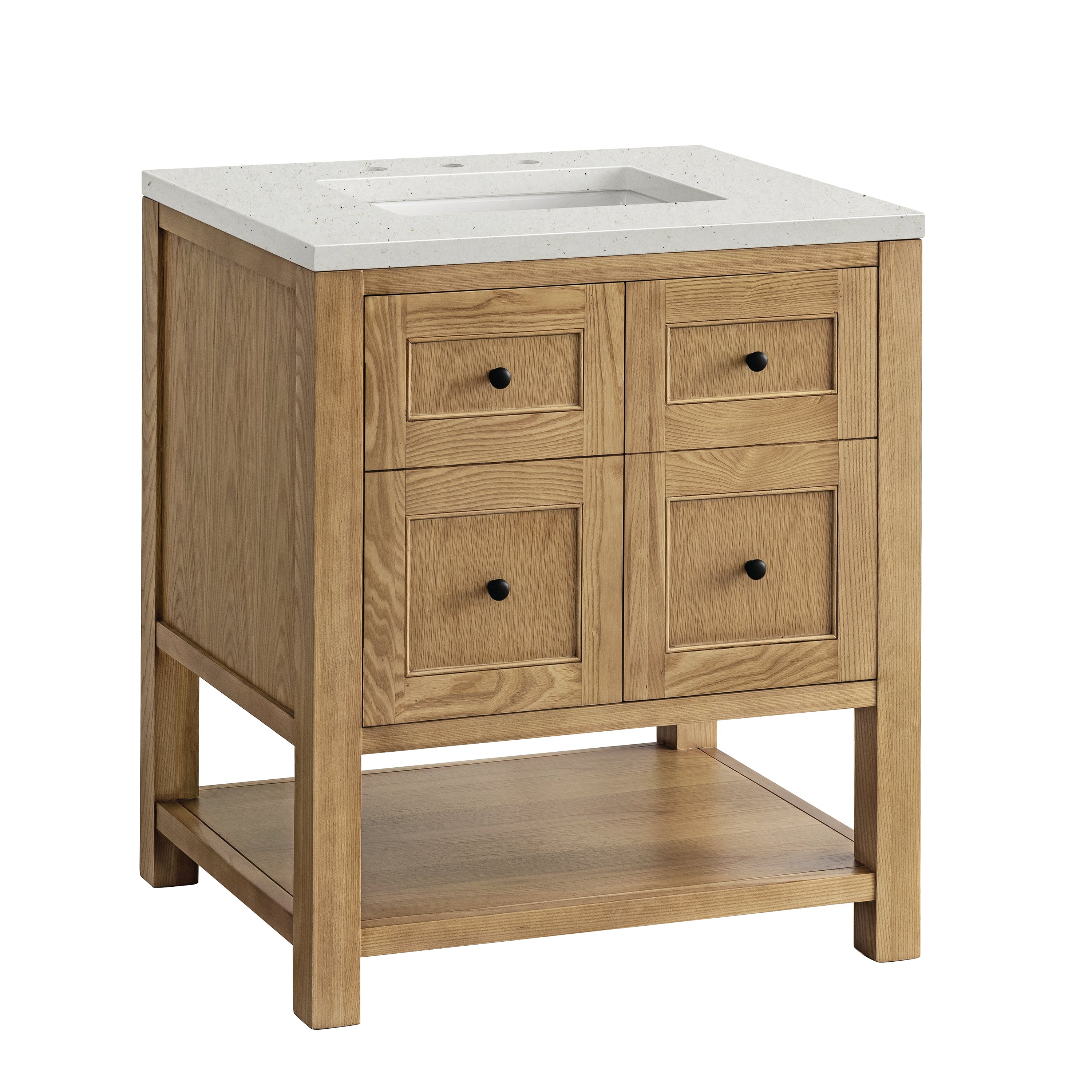 James Martin Breckenridge 30" Single Vanity in Light Natural Oak with 3cm Countertop