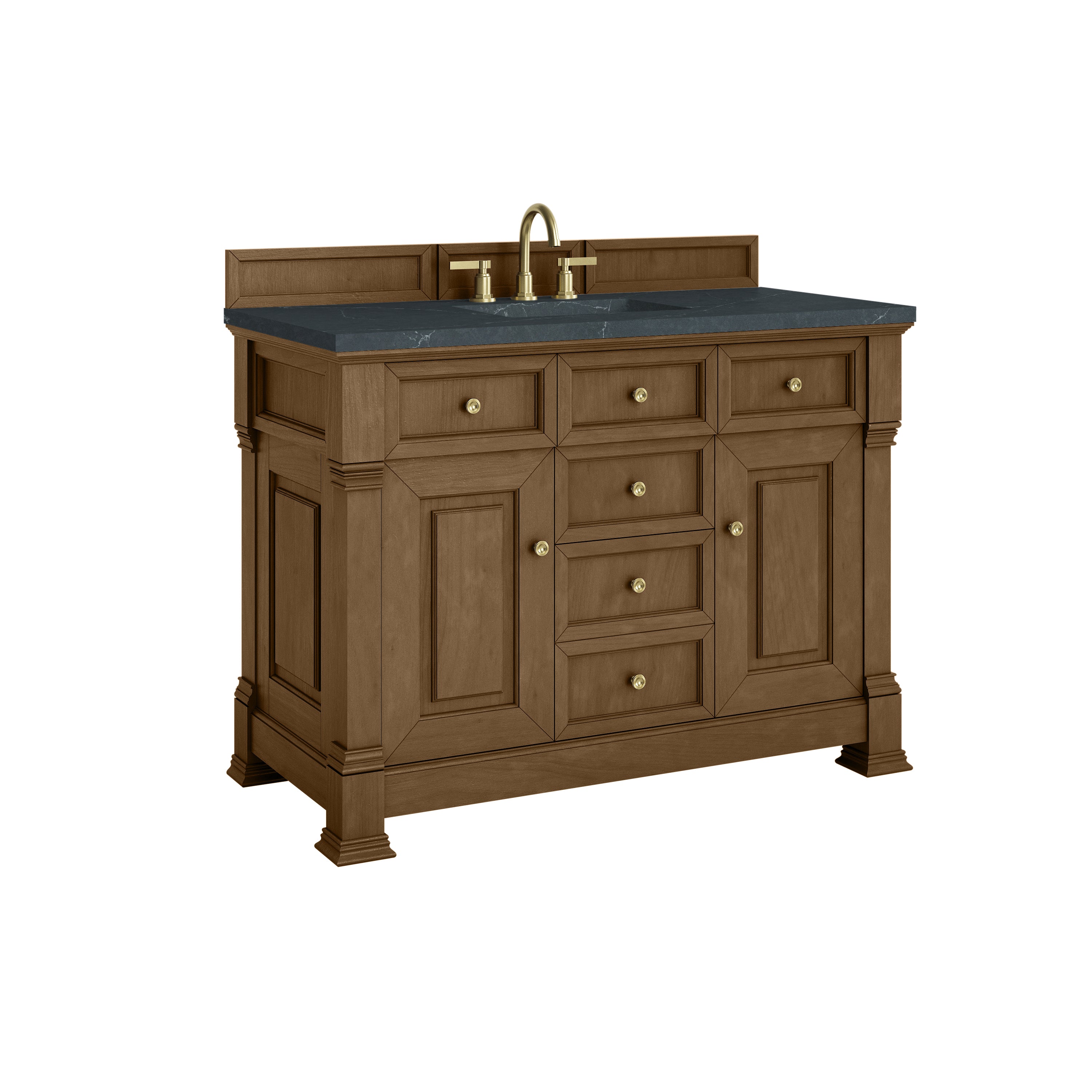 James Martin Brookfield 48" Single Vanity in Honey Oak with 3cm Countertop
