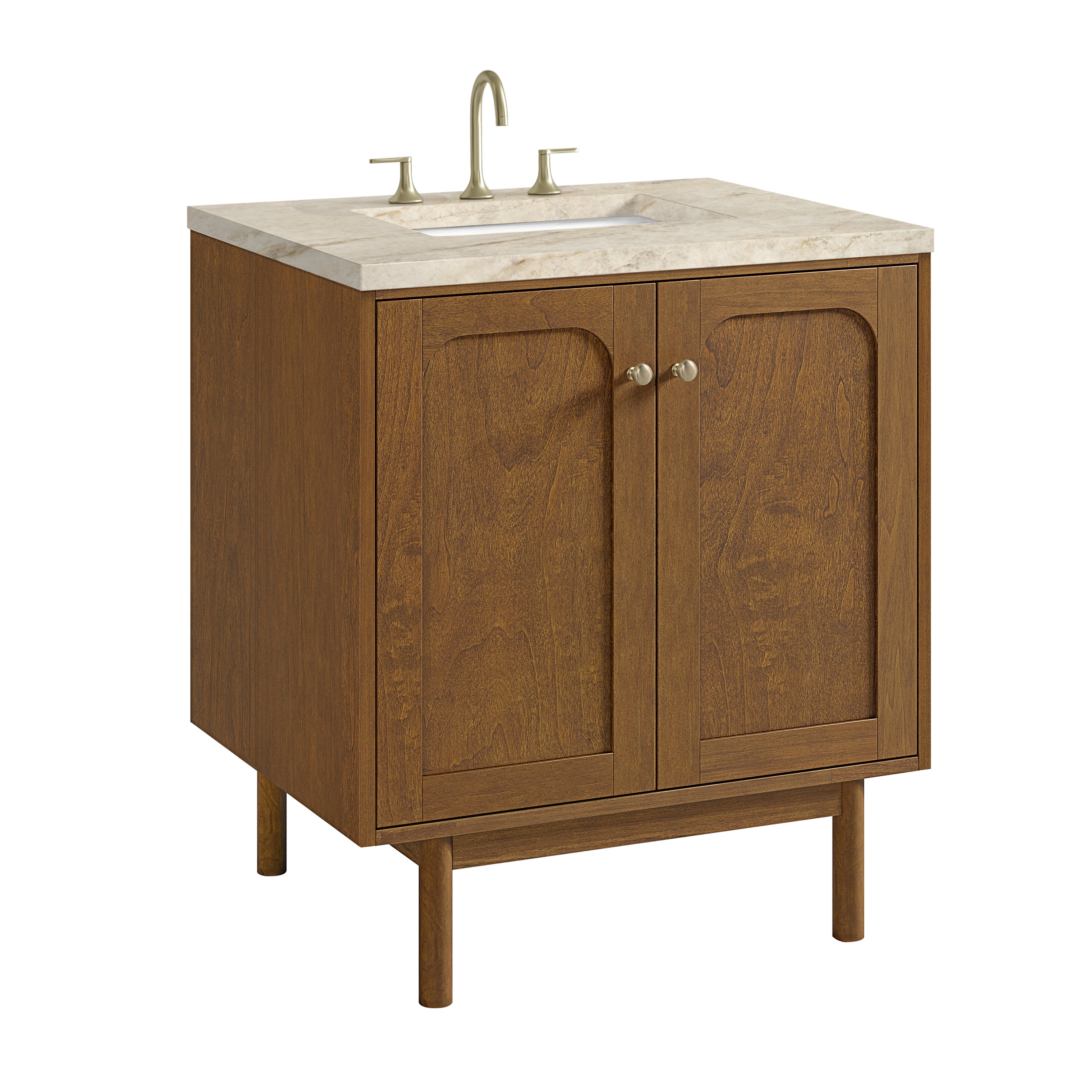 James Martin Laurent 30" Single Vanity in Honey Oak with 3cm Countertop