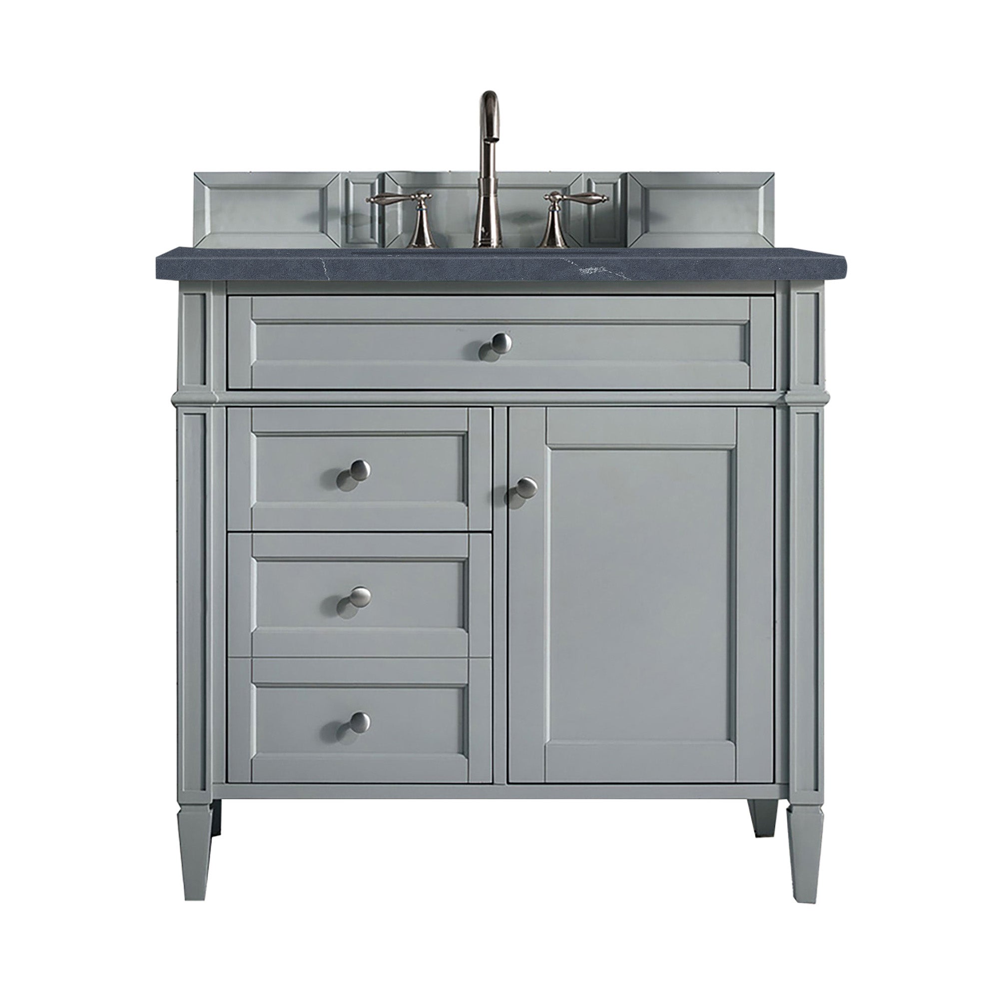 James Martin Brittany 36" Single Vanity in Urban Gray with 3cm Countertop