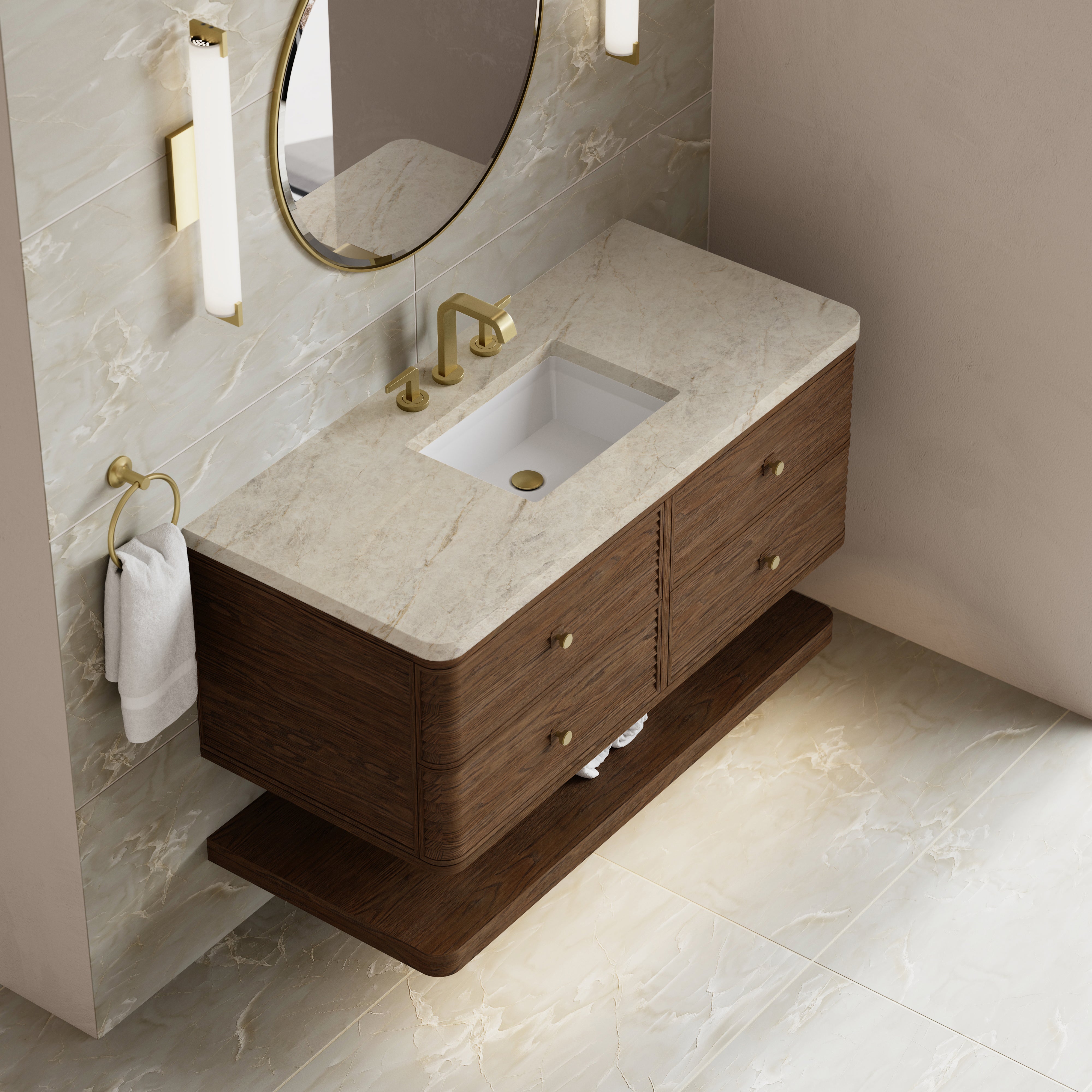 James Martin Allamari 48" Single Vanity in Sable with 3cm Countertop